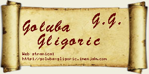 Goluba Gligorić vizit kartica